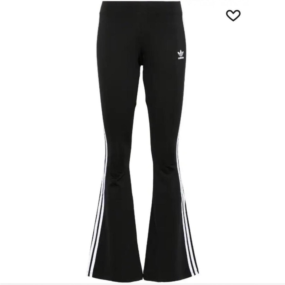 Adidas Originals Women’s 3-Stripes Black and White Flare Leggings